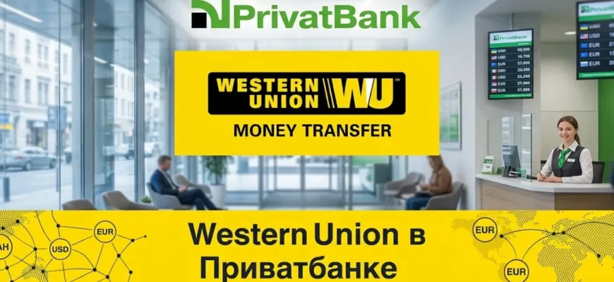 Получение международного перевода Western Union через Приват24